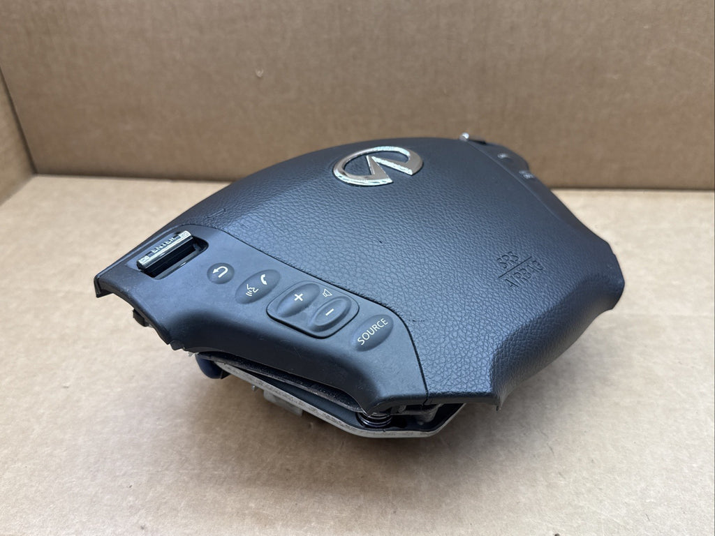 Infiniti M35 Front Left Driver Side Steering Wheel Air Bag Airbag Controls Black6