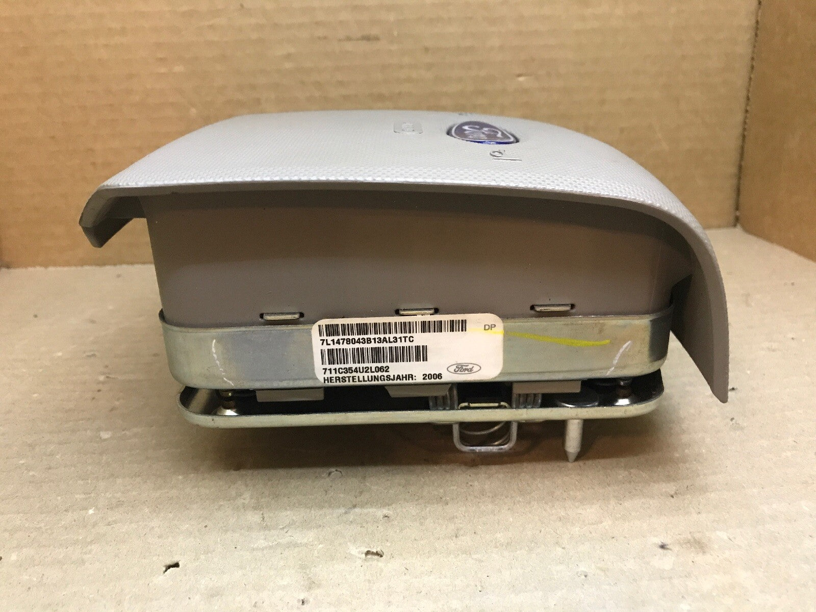 07 14 FORD EXPEDITION LEFT DRIVER SIDE STEERING WHEEL AIRBAG AIR BAG STONE GRAY7
