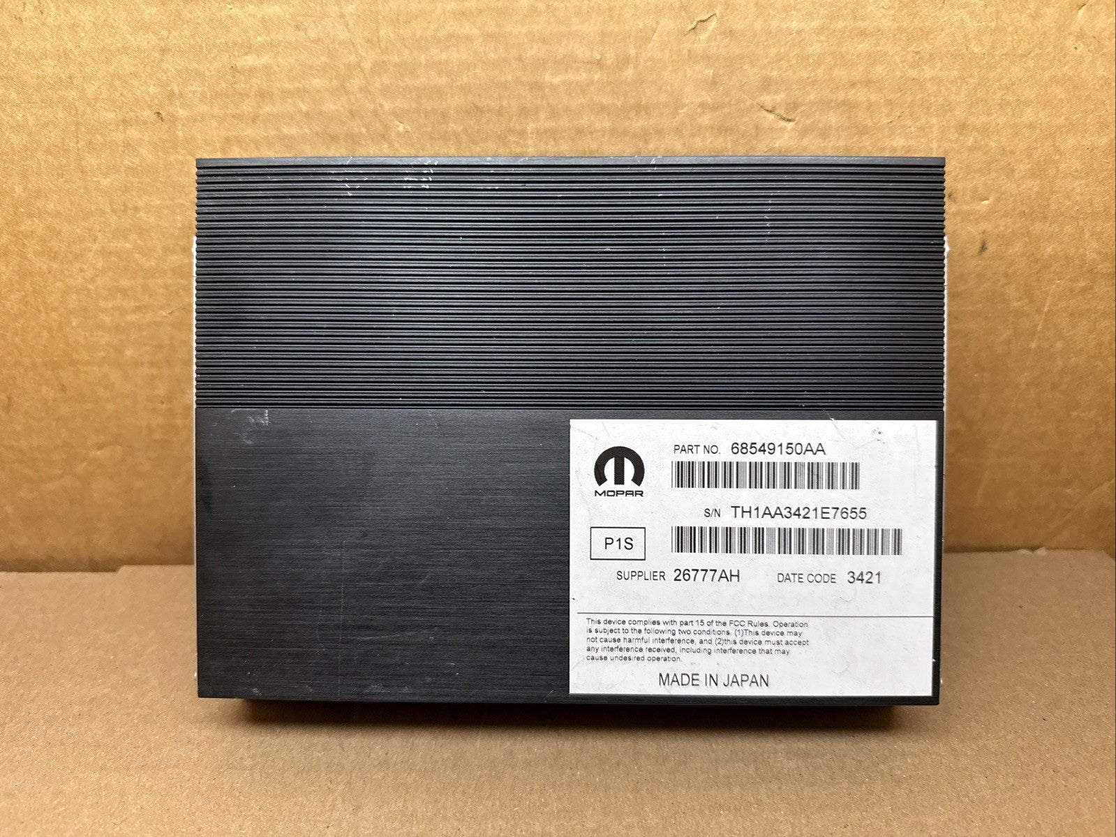 2017 2023 Charger Challenger Chrysler 300 Audio Amplifier Amp OEM 68549150AA0