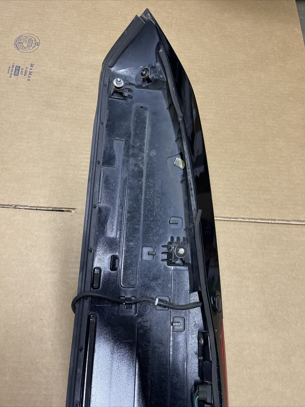 2007 2013 Acura MDX Tailgate Hatch Spoiler Wing 3rd Brake Light Lamp Black NH7074