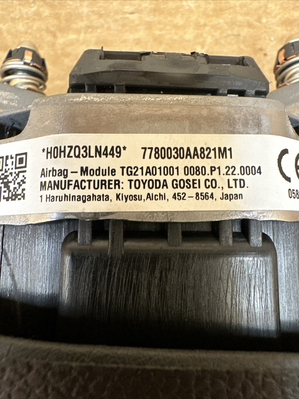 2023 2024 Honda Accord Front Left Driver Side Steering Wheel Air Bag Airbag8