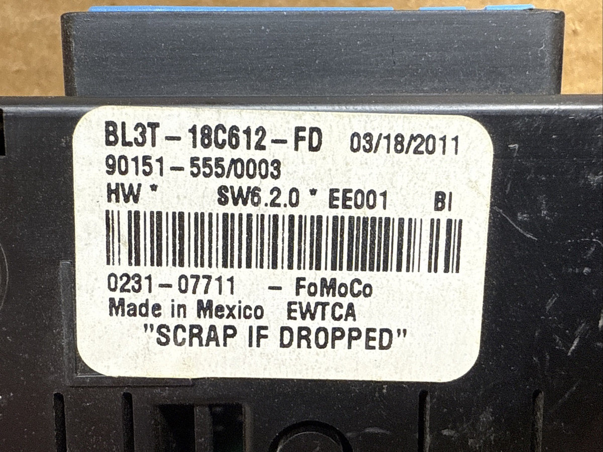 2011 Ford F150 F 150 Temperature Climate Control Module BL3T 18C612 FD1