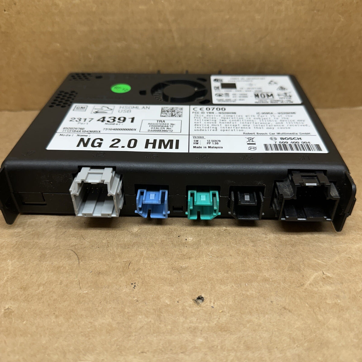 2014 GM HMI Human Machine Interface NG 2.0 Control Module 231743913