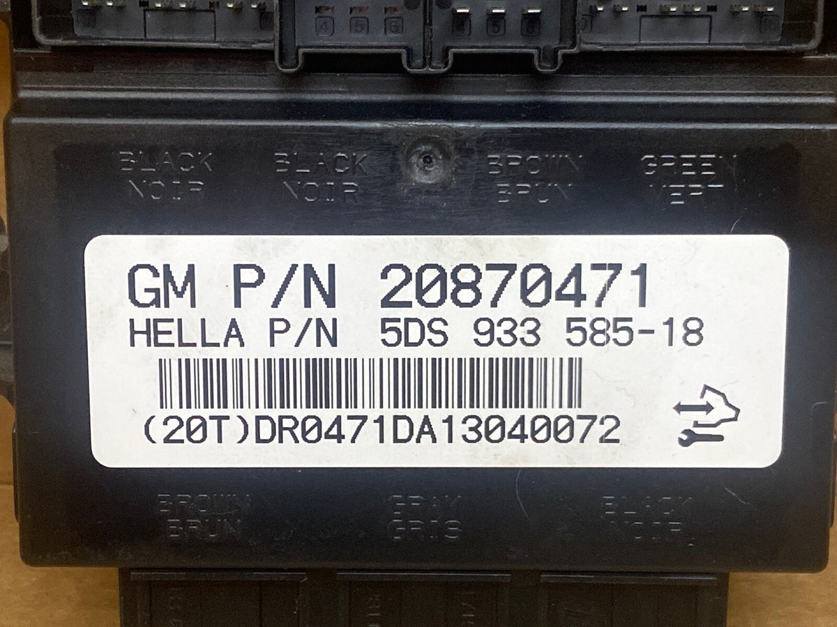 2007 2013 Silverado Sierra Escalade Heated Seat Memory Control Module 208704711