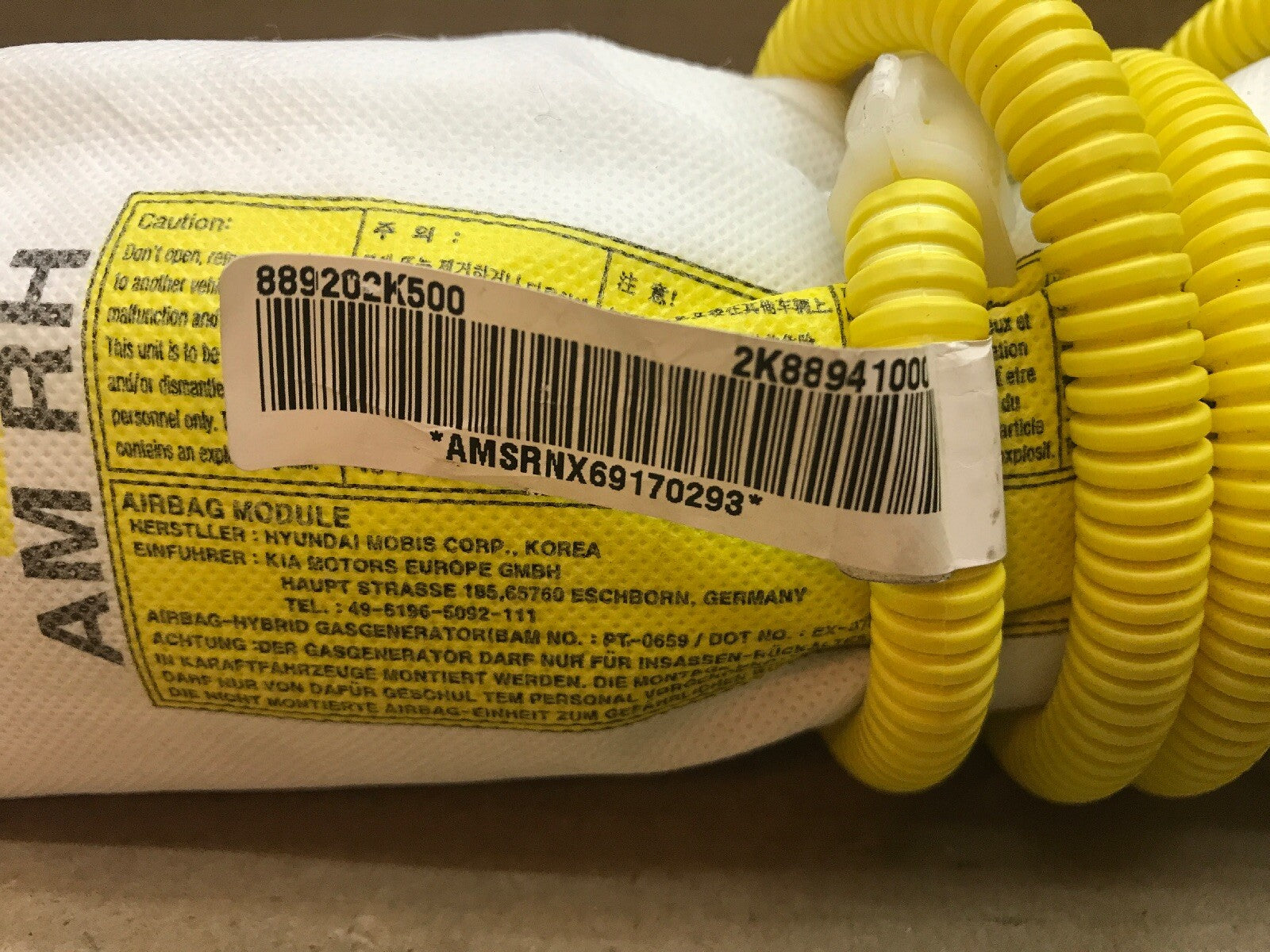 2010 KIA Soul Passenger Right Side Seat Airbag Air Bag 889202K500 2K889410001