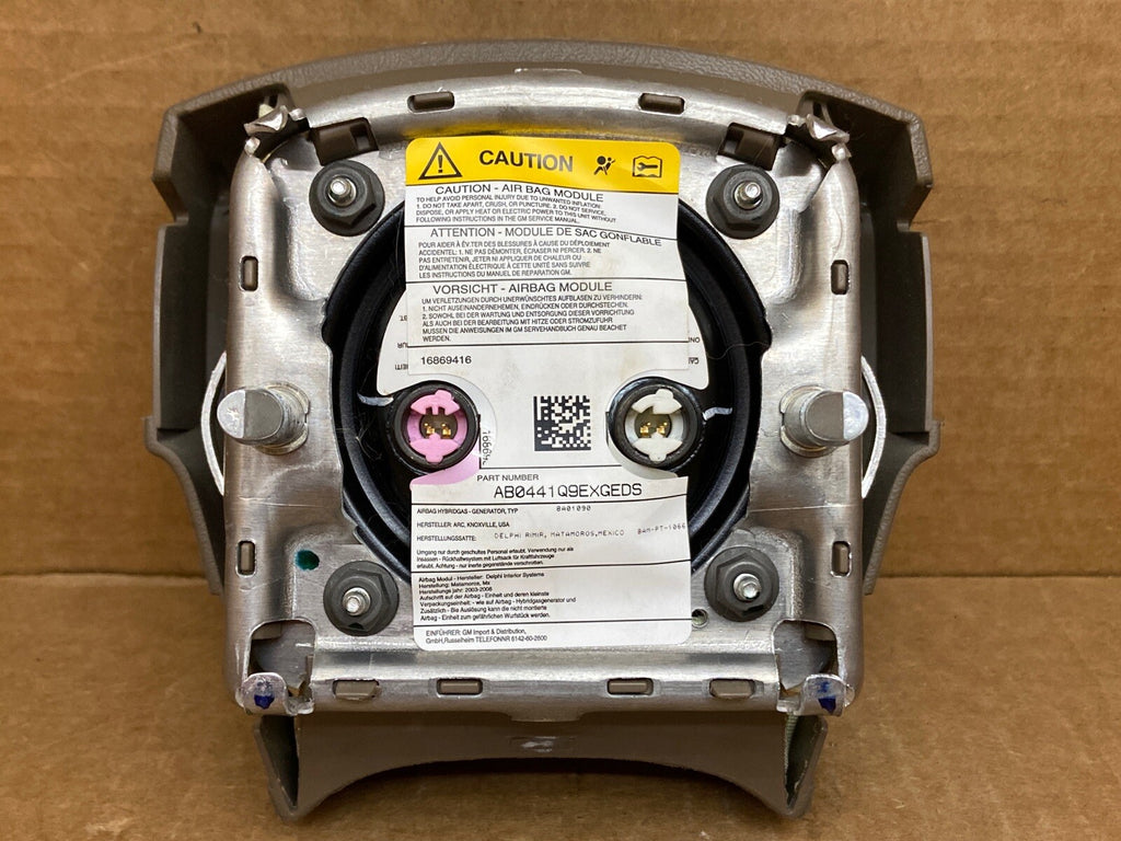 03 06 SILVERADO TAHOE LEFT DRIVER SIDE STEERING WHEEL AIR BAG AIRBAG TWO PLUG5