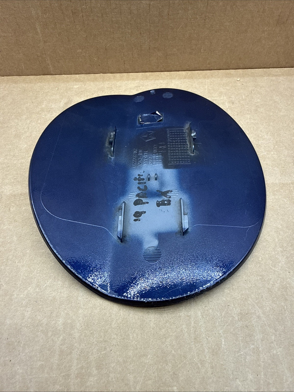 2017-2025 Pacifica Fuel Gas Tank Filler Door Lid Cover OEM PBX Blue Scratched7