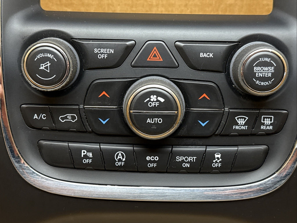 2016 2017 Dodge Durango Dash Heat AC Radio Climate Control Panel OEM 68253735AH4