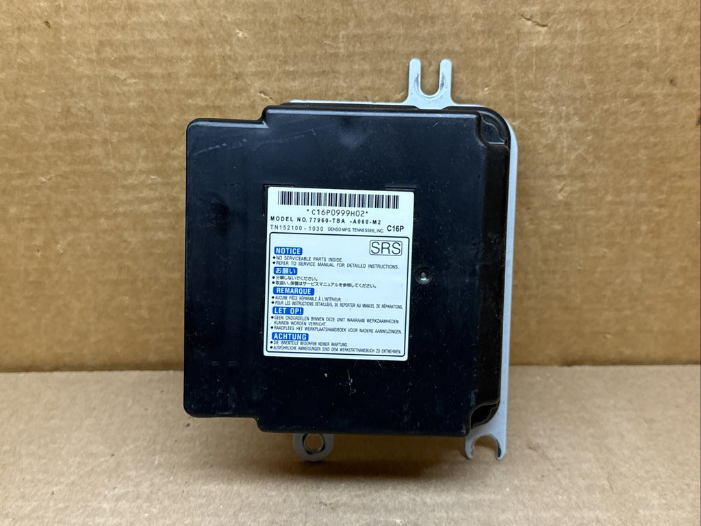 2016 2021 Honda Civic Air Bag Airbag Computer Control Module 77960 TBA A060 M20