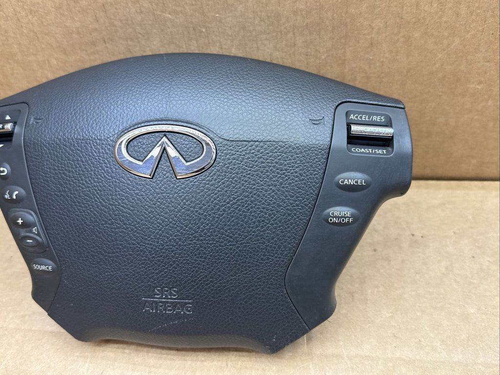 Infiniti M35 Front Left Driver Side Steering Wheel Air Bag Airbag Controls Black4