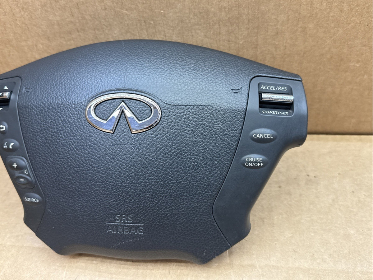 Infiniti M35 Front Left Driver Side Steering Wheel Air Bag Airbag Controls Black4