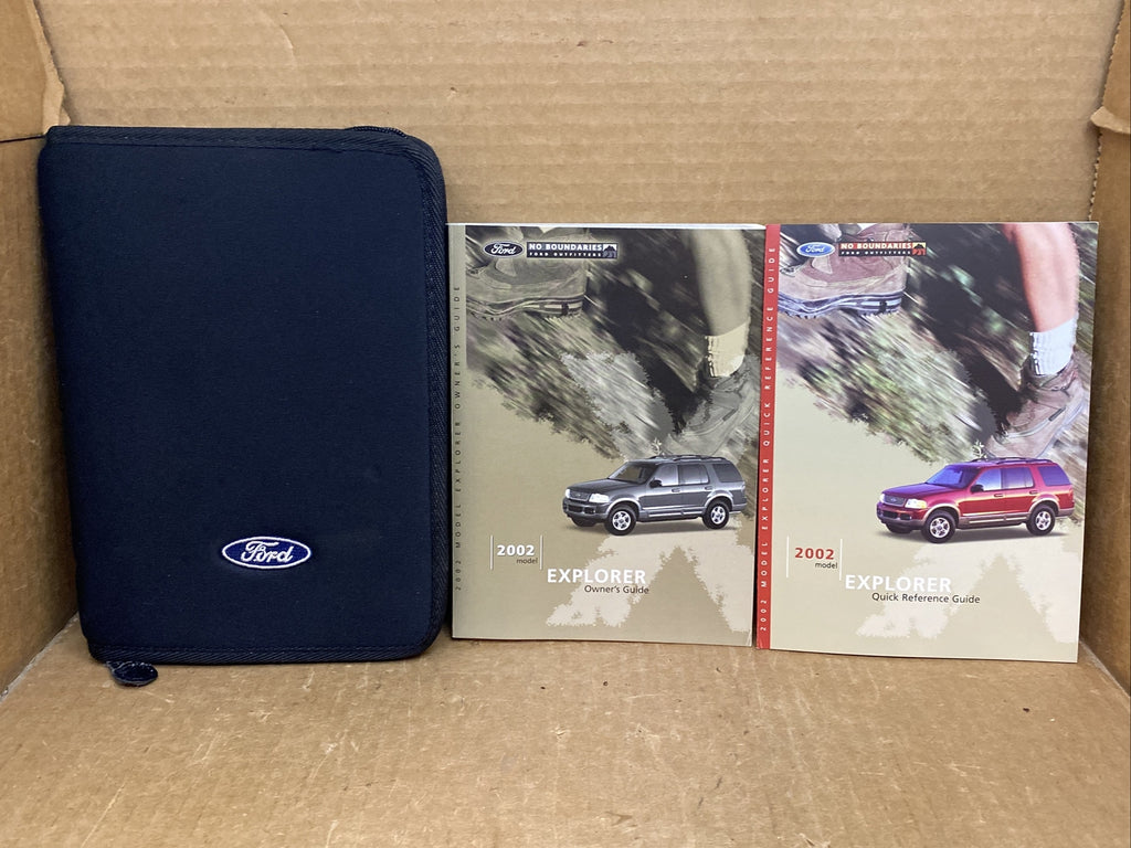 2002 02 Ford Explorer Owner's Owners Owner Manual Book Guide Set Case OEM0