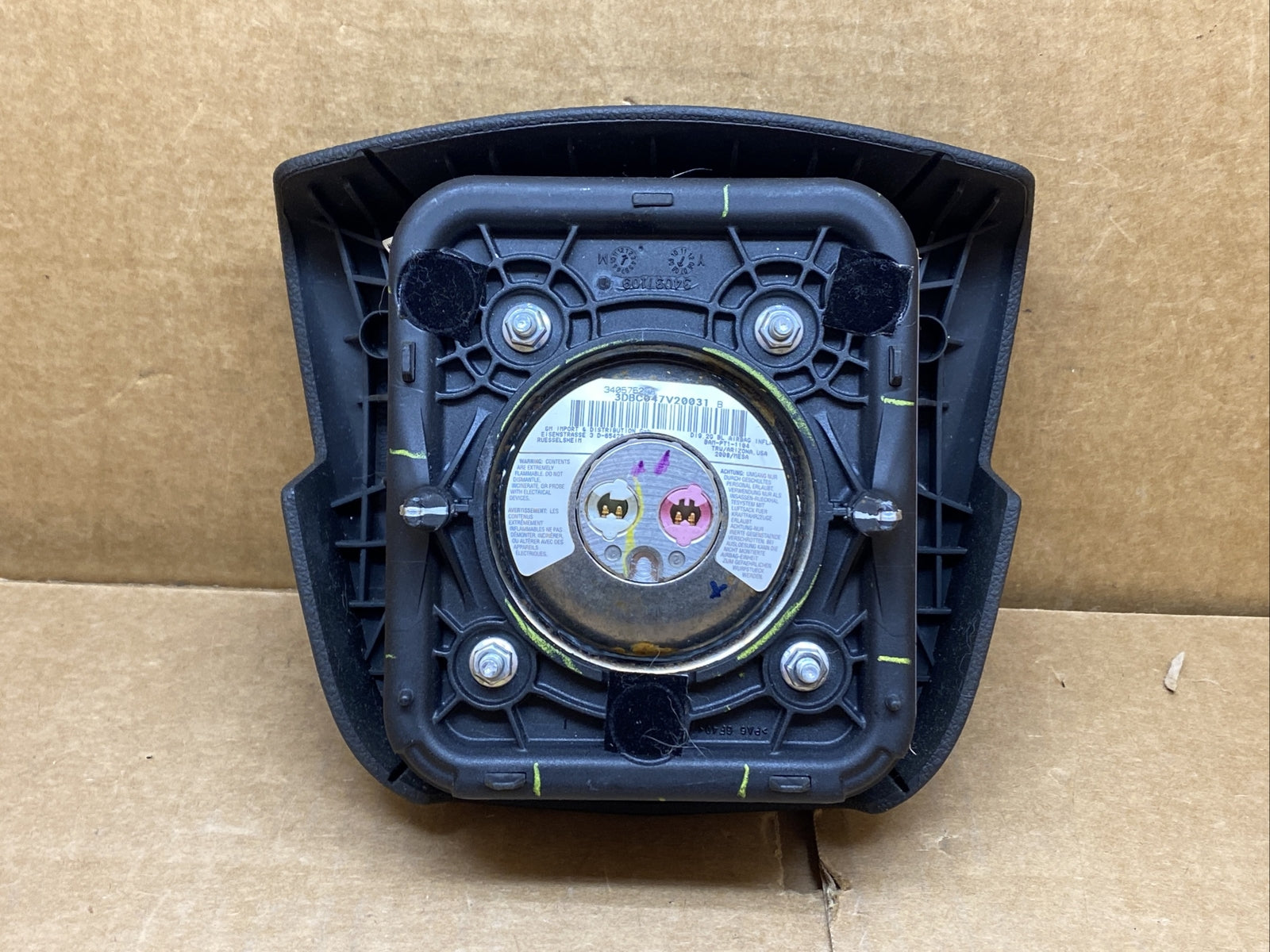 2009 2014 Cadillac CTS Front Left Driver Side Steering Wheel Air Bag Airbag6