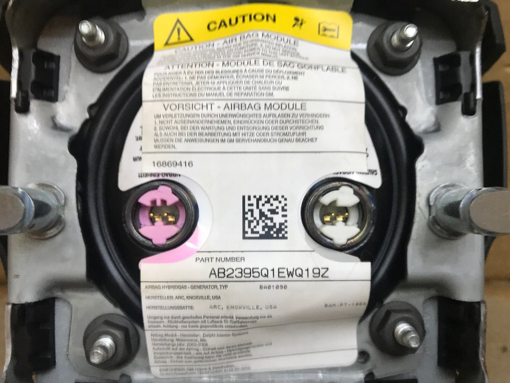 2005 2009 Trailblazer Trail Blazer Driver Steering Wheel Airbag Air Bag Black7