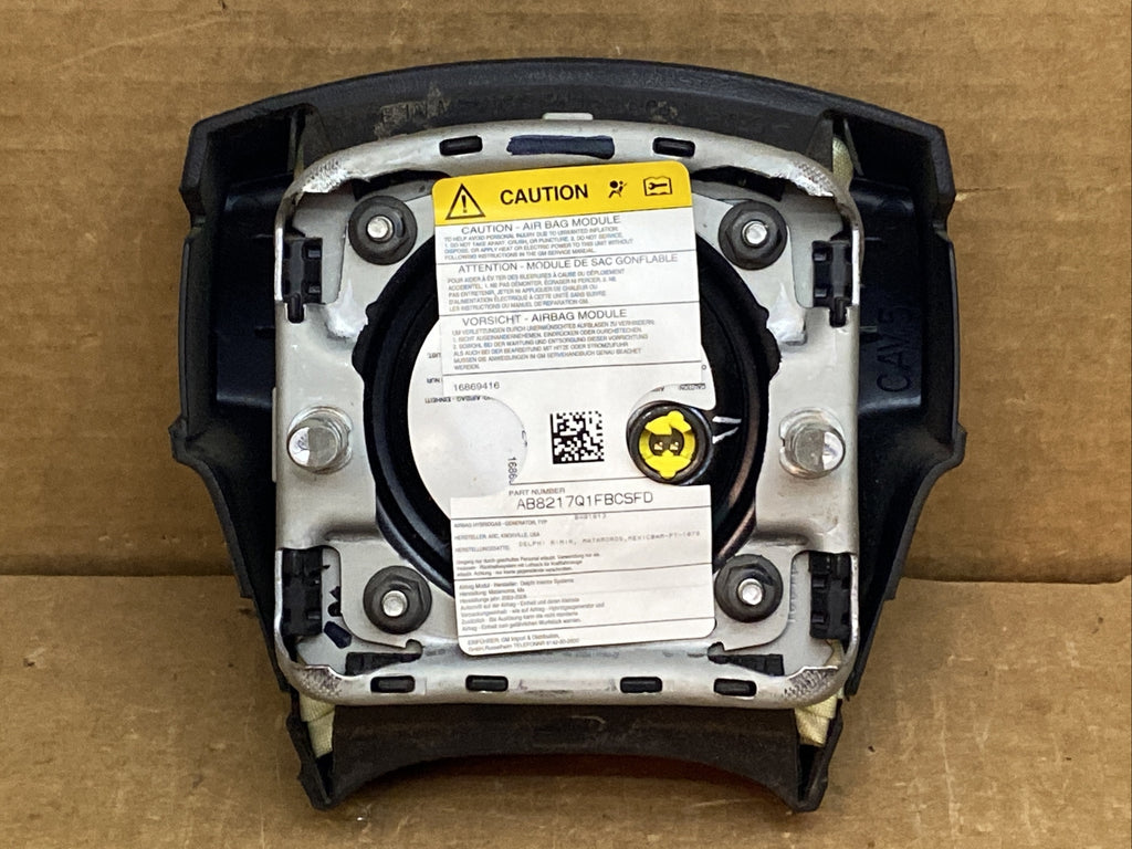 03 06 SILVERADO EXPRESS FRONT LEFT DRIVER STEERING WHEEL AIRBAG AIR BAG ONE PLUG8