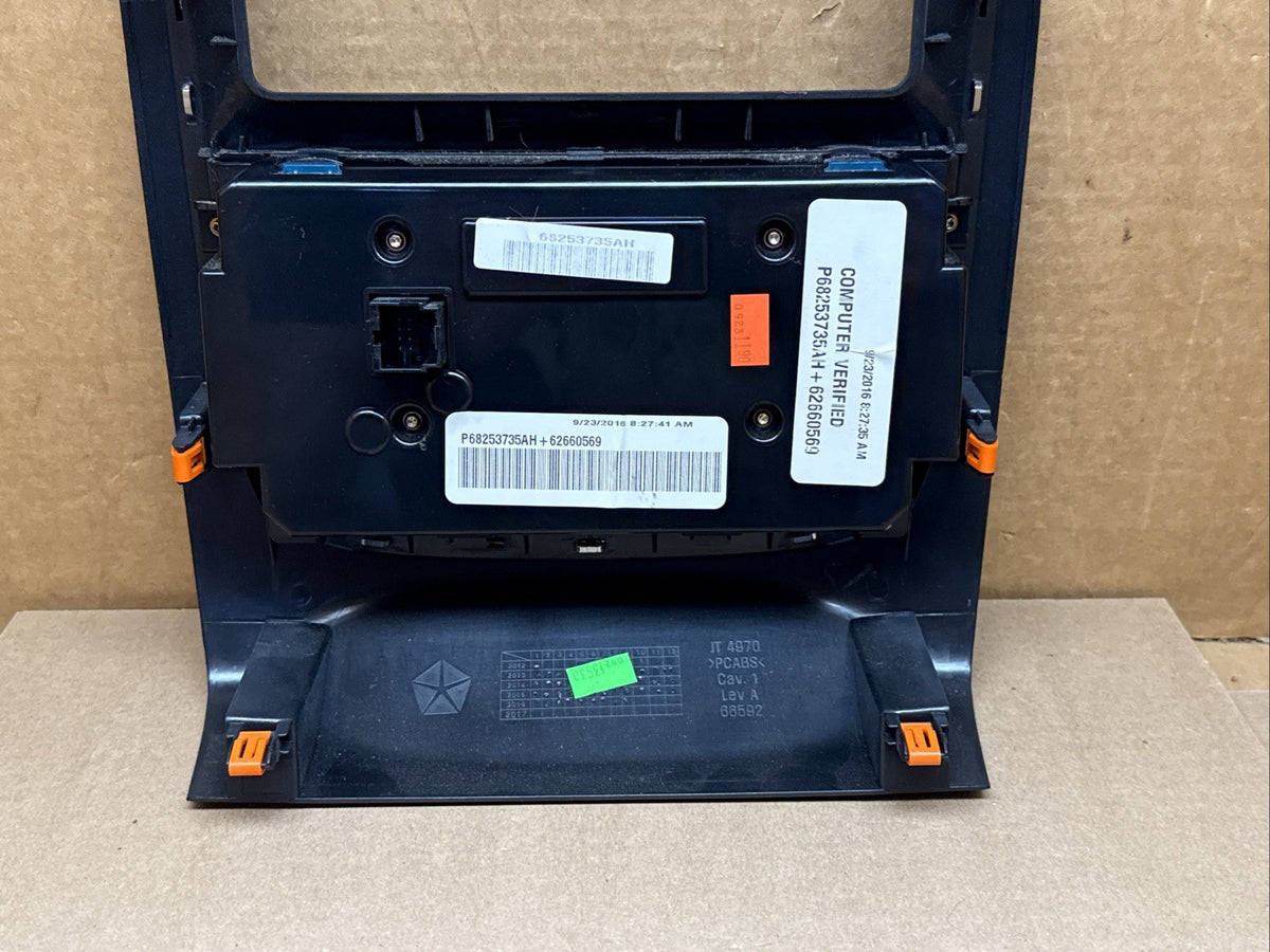 2016 2017 Dodge Durango Dash Heat AC Radio Climate Control Panel OEM 68253735AH10