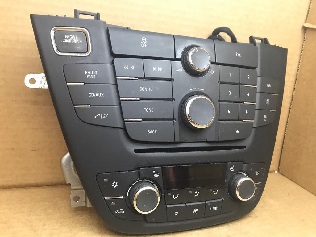 2011 2012 Buick Regal Radio Control Panel Face Plate Bezel Trim Temperature Temp1