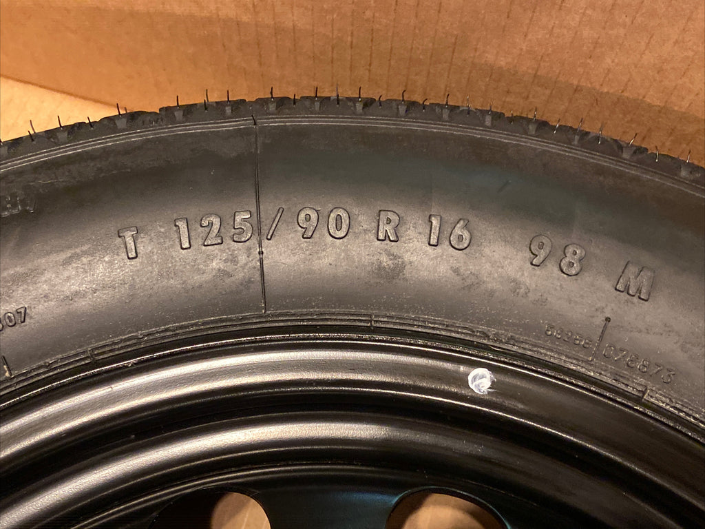 11 19 VW Volkswagen Jetta Compact Spare Tire Wheel Continental 16 In T125/90R163