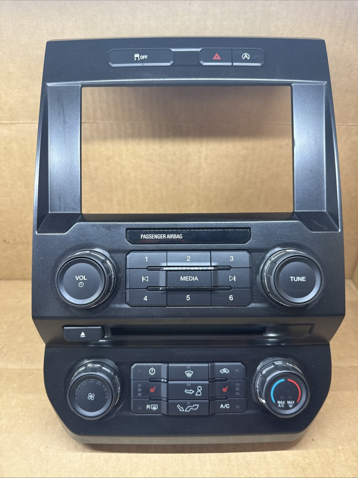 2015 FORD F150 RADIO STEREO CONTROL PANEL TEMPERATURE CONTROL FL3T 18E243 CDJ0