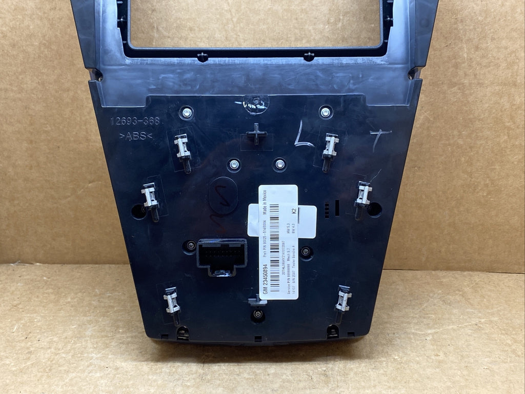 2012 2015 Chevy Equinox Terrain Radio Face Climate Control Panel Bezel 234508946
