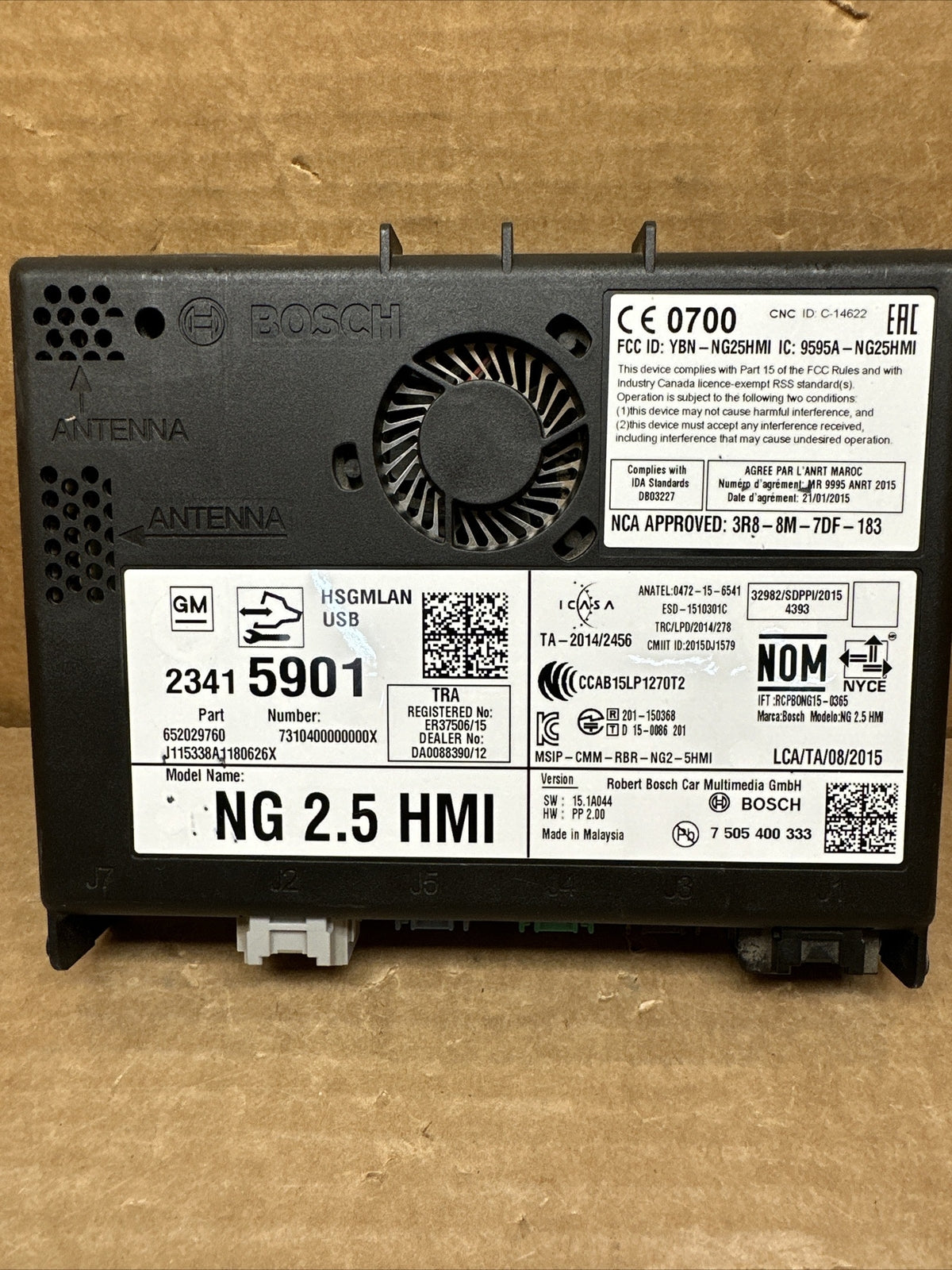 2016 2018 GM OEM 2.5 HMI HUMAN MACHINE INTERFACE CONTROL MODULE 234159011