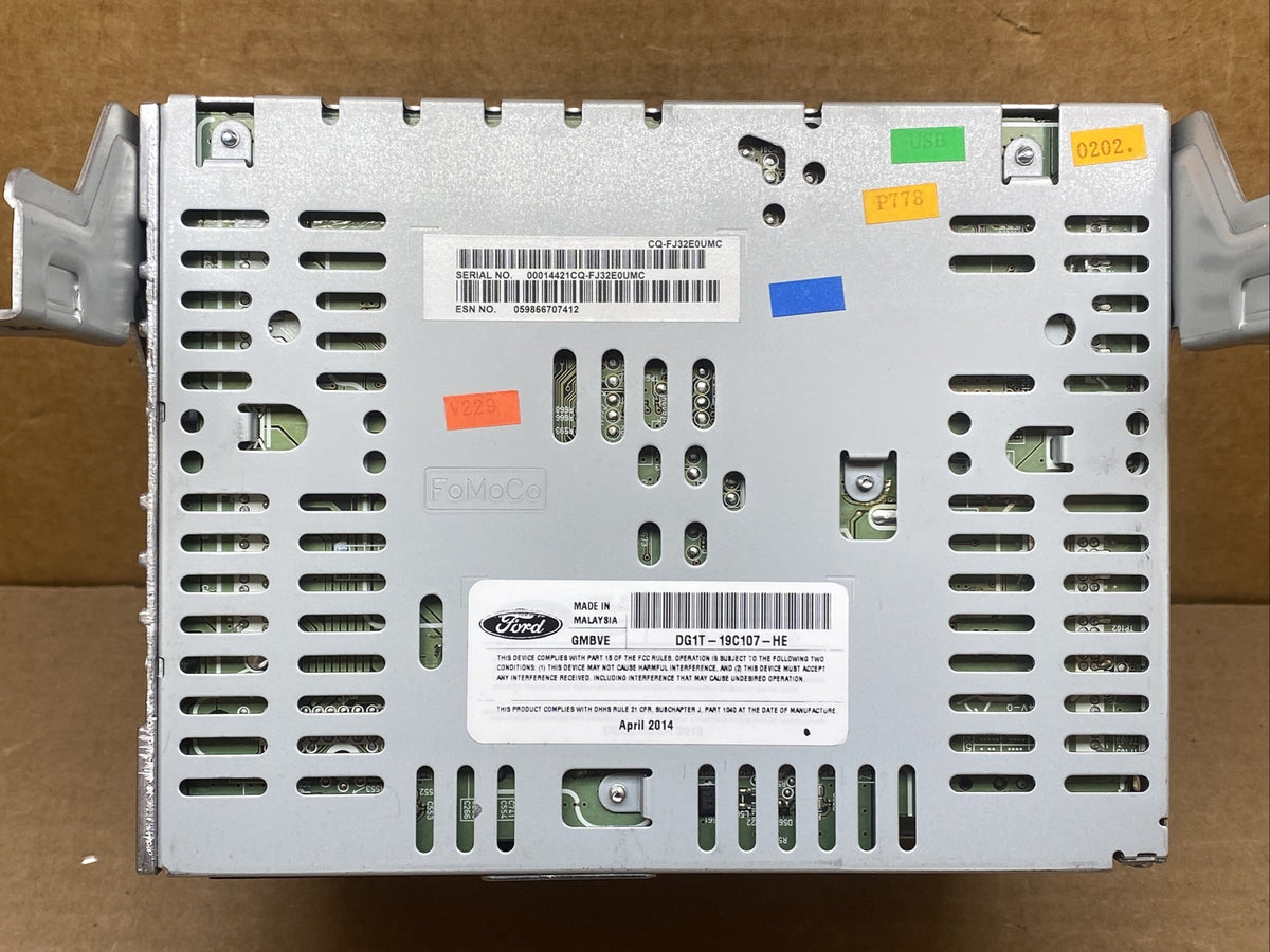 2013 2015 Ford Taurus Radio CD Player Receiver Mechanism OEM DG1T 19C107 HE6