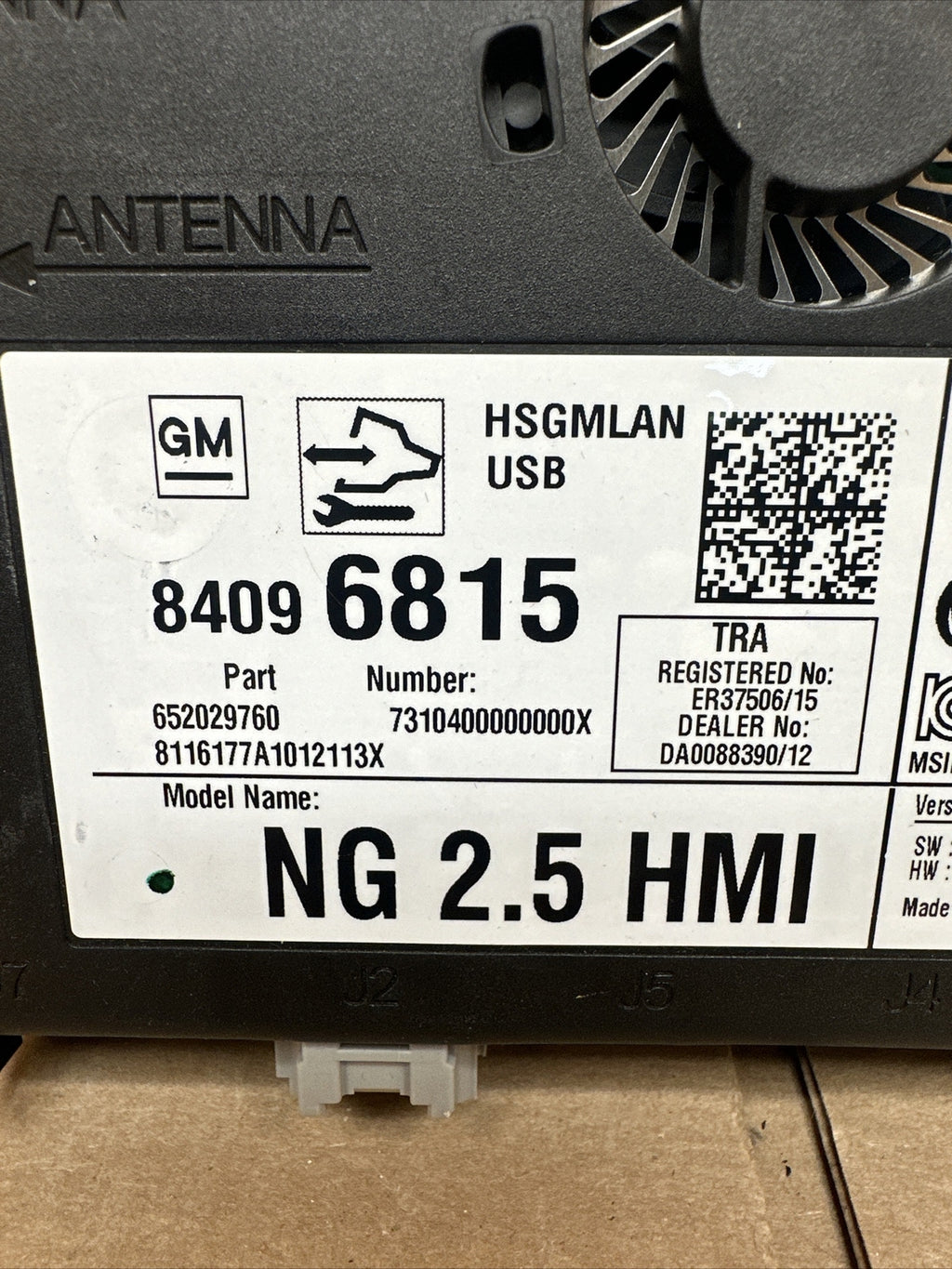 2016 2018 GM OEM 2.5 HMI HUMAN MACHINE INTERFACE CONTROL MODULE 840968151