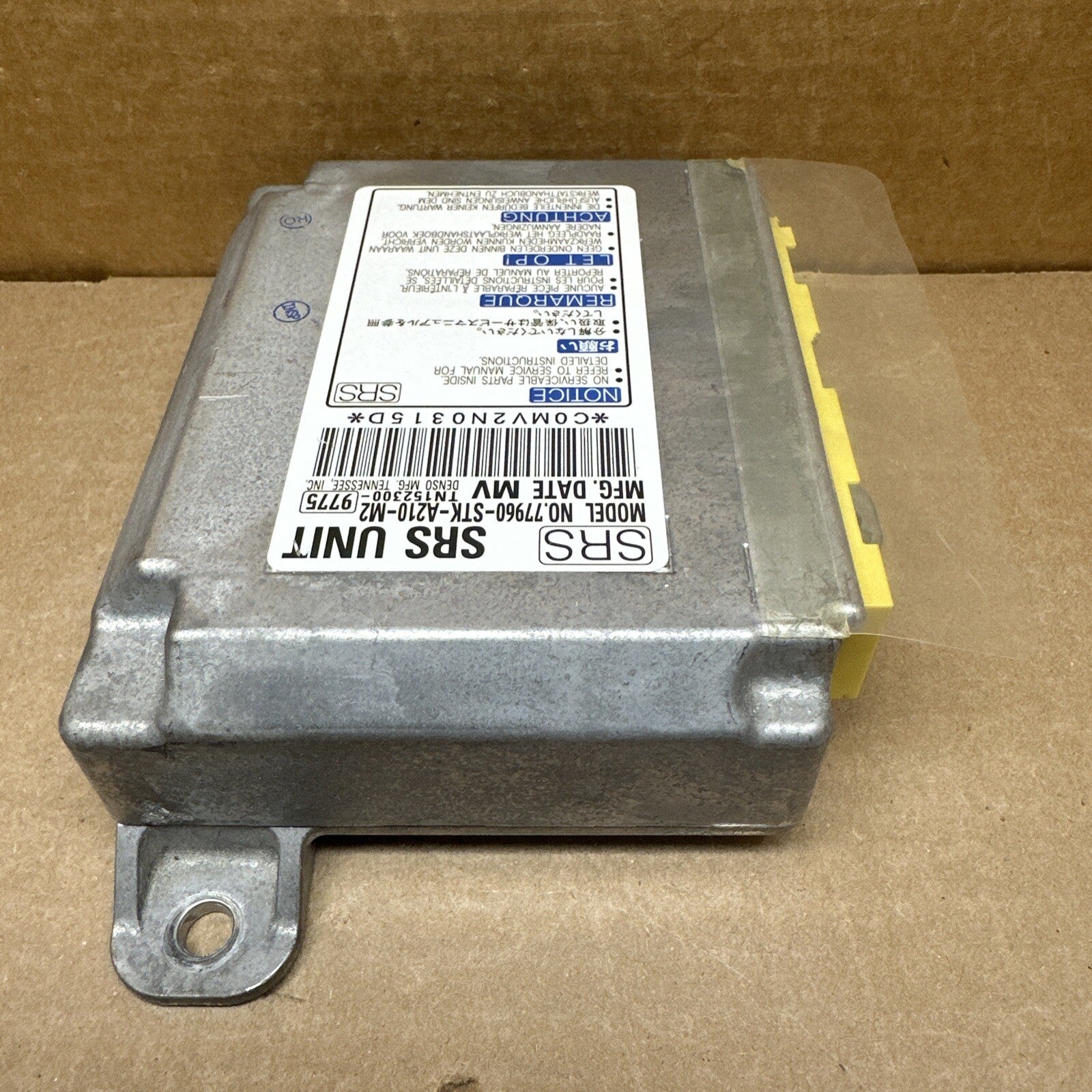 Acura RDX AirBag Air Bag Restraint Control Module 77960 STK A210 M24