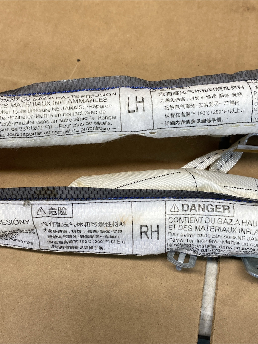 Toyota Scion xD Driver Passenger Left Right Side Curtain Roof Air Bag Airbag9
