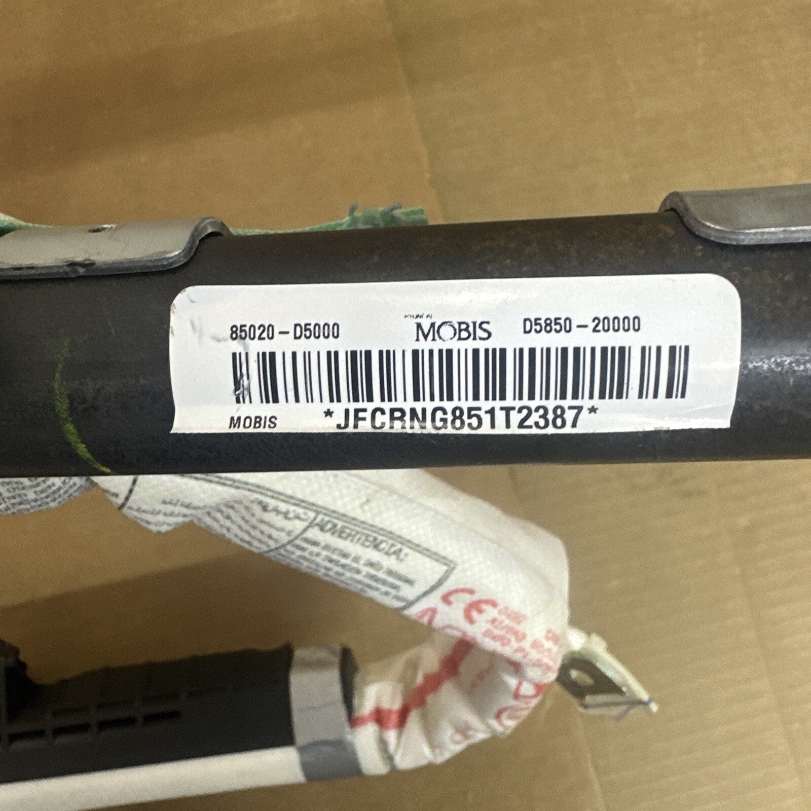 2016 2020 Kia Optima Right Passenger Curtain Roof Air Bag Airbag 85020 D50004