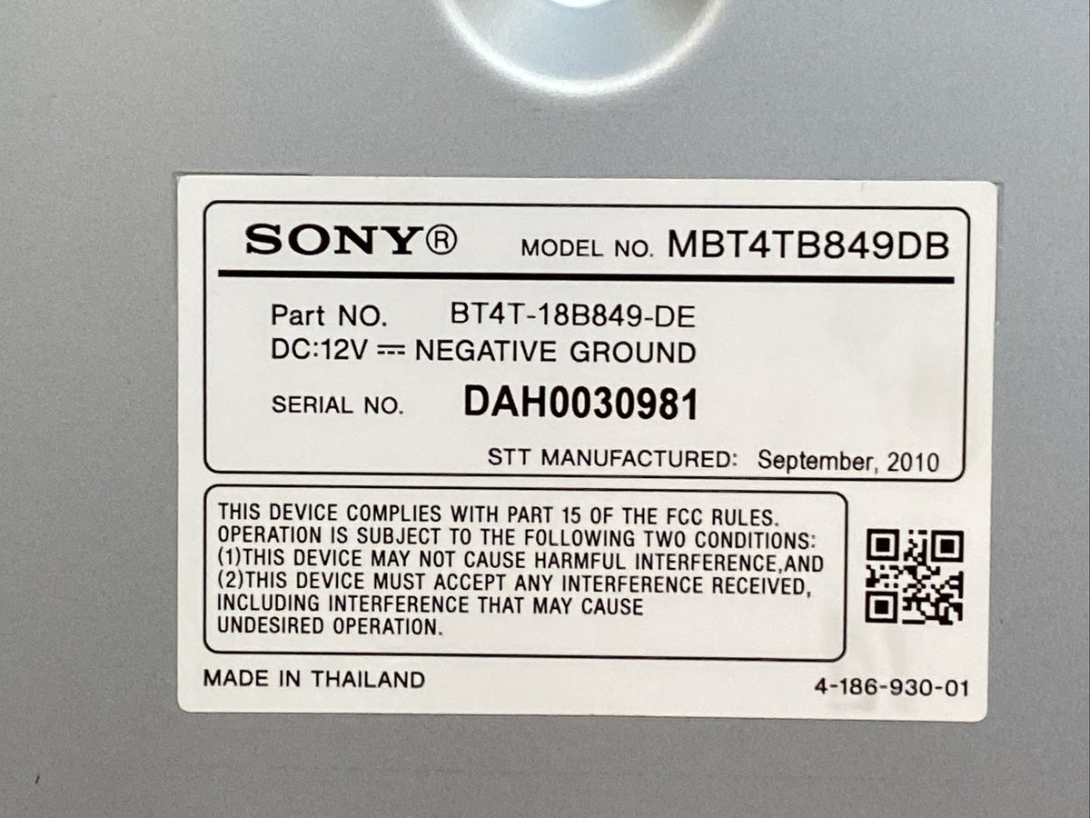 2012 Ford Edge Explorer Focus Radio Amp Amplifier Sony BT4T 18B849 DE7