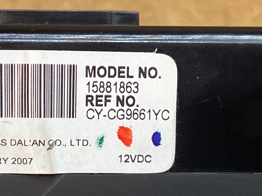 2007 2017 GMC Acadia Rear Temperature Temp Climate Radio Volume Control 158818637