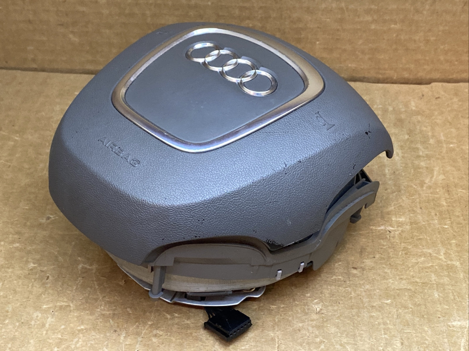 Audi A6 S6 Front Left Driver Side Steering Wheel Airbag Air Bag Platinum Gray NQ8