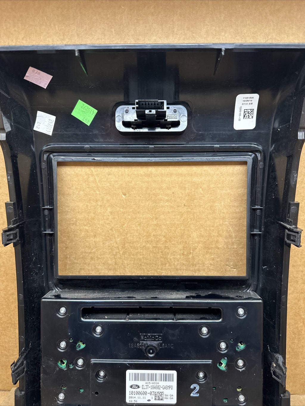 2013 2014 F 150 F150 Radio Control Panel Bezel Woodgrain EL3T 18A802 GASMPQ7