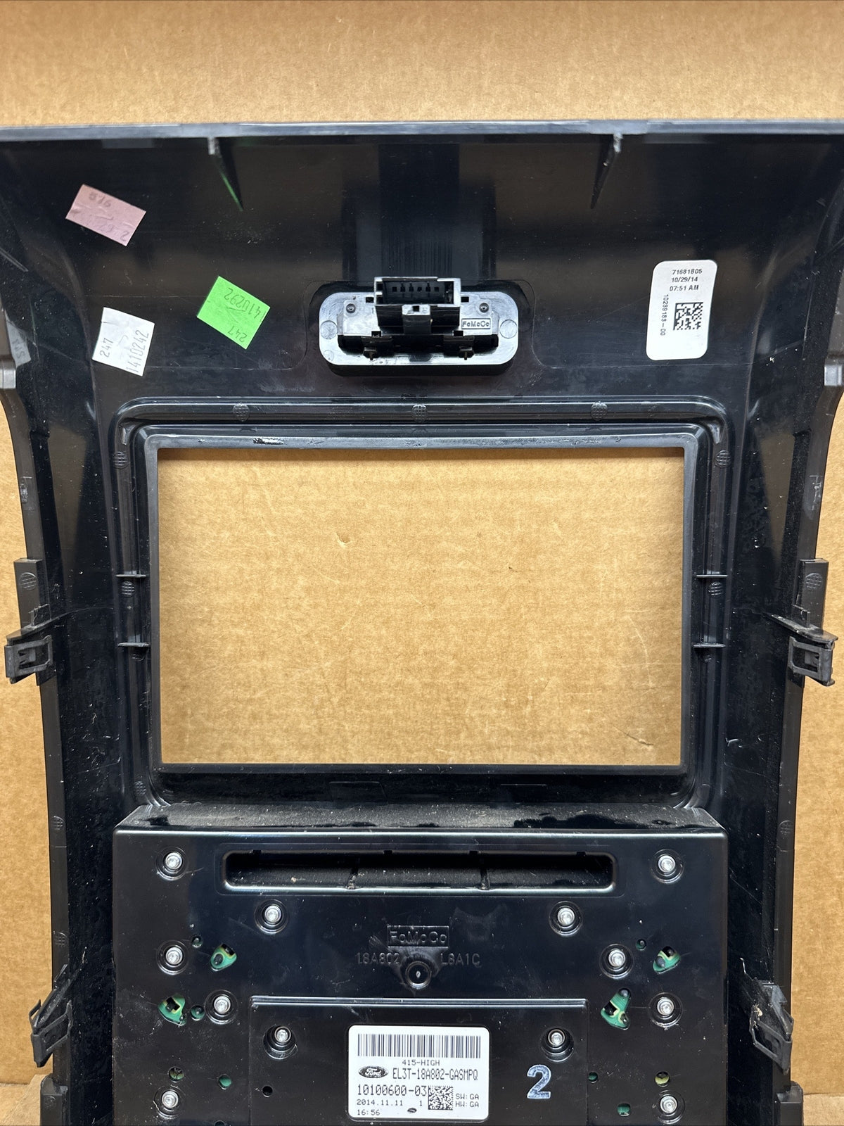 2013 2014 F 150 F150 Radio Control Panel Bezel Woodgrain EL3T 18A802 GASMPQ7