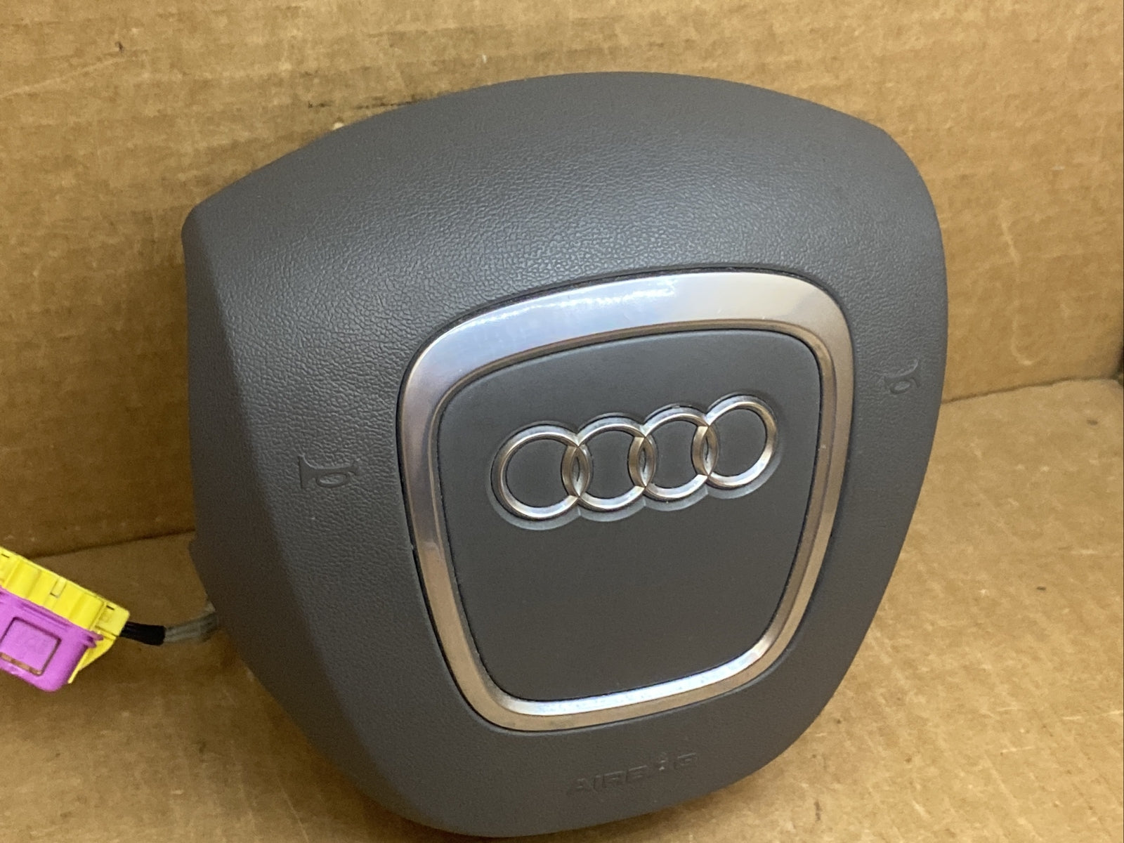 Audi A6 S6 Front Left Driver Side Steering Wheel Airbag Air Bag Platinum Gray NQ4