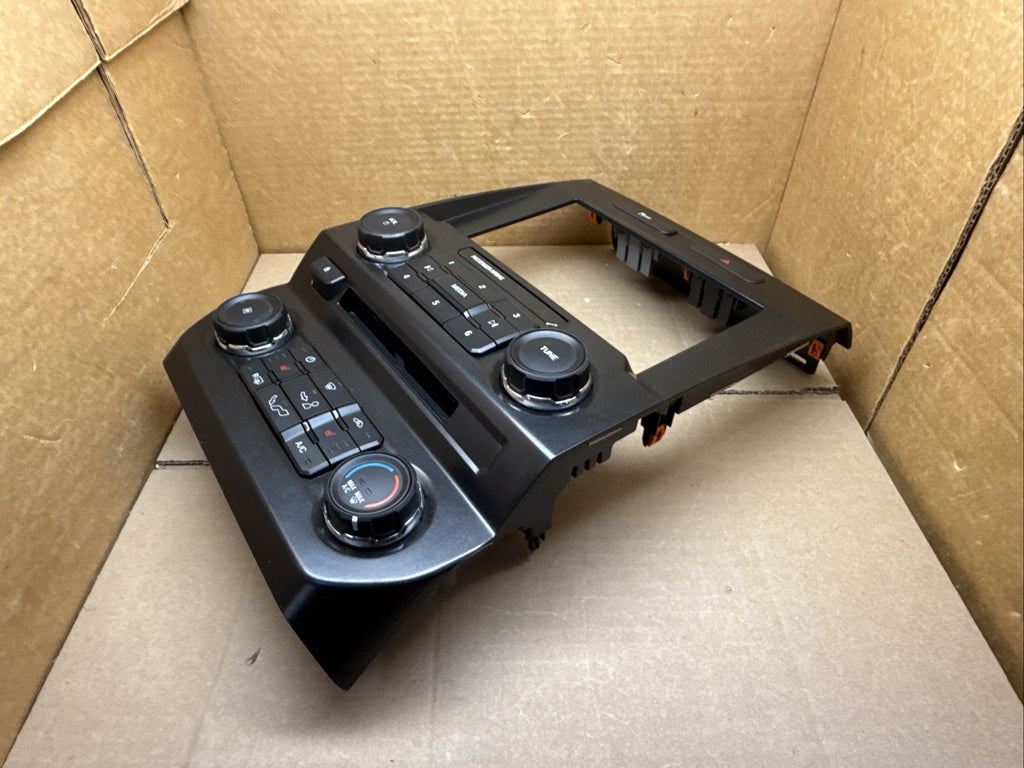 2015 FORD F150 RADIO STEREO CONTROL PANEL W/ TEMPERATURE CONTROL FL3T 18E243 CDJ11