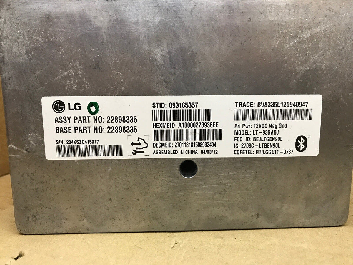 12 13 14 CHEVROLET TAHOE ONSTAR COMMUNICATION CONTROL MODULE 22898335 OEM1