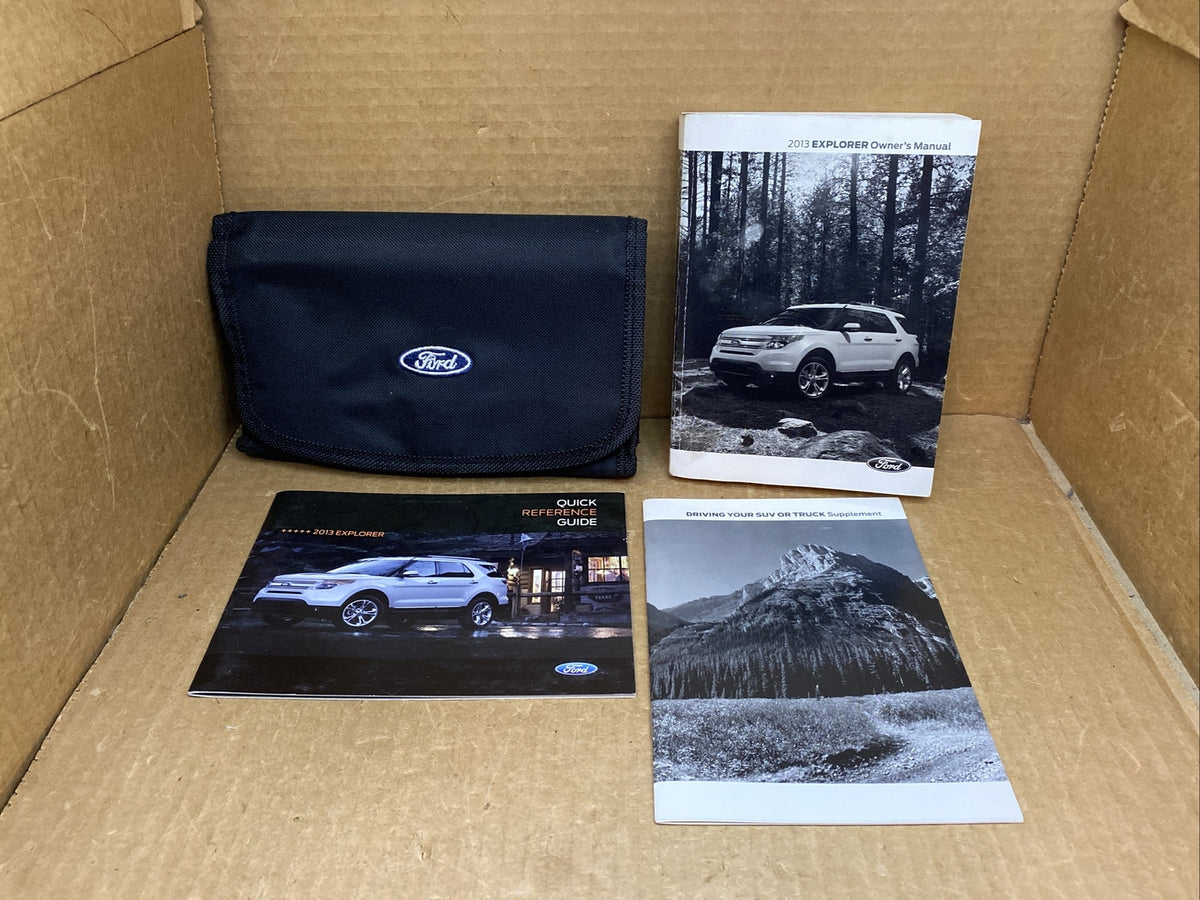 2013 13 Ford Explorer Owner's Owners Owner Manual Book Guide Set Case OEM0