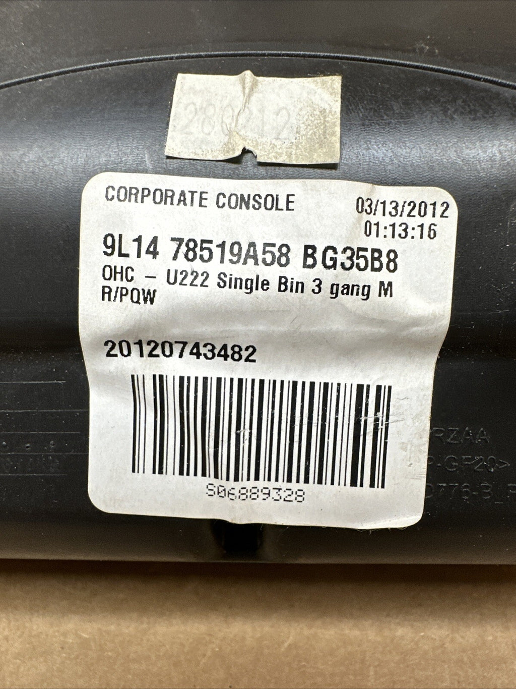 2009 2014 F150 F 150 Black Overhead Console Sun Roof Sunroof Glass Switch8