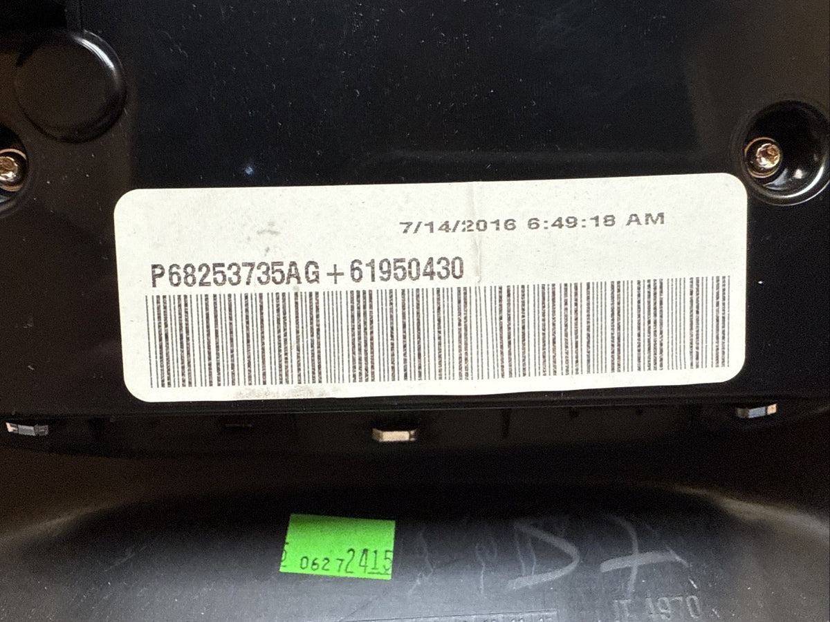 2016 2017 Dodge Durango Dash Heat AC Radio Climate Control Panel OEM 68253735AG10