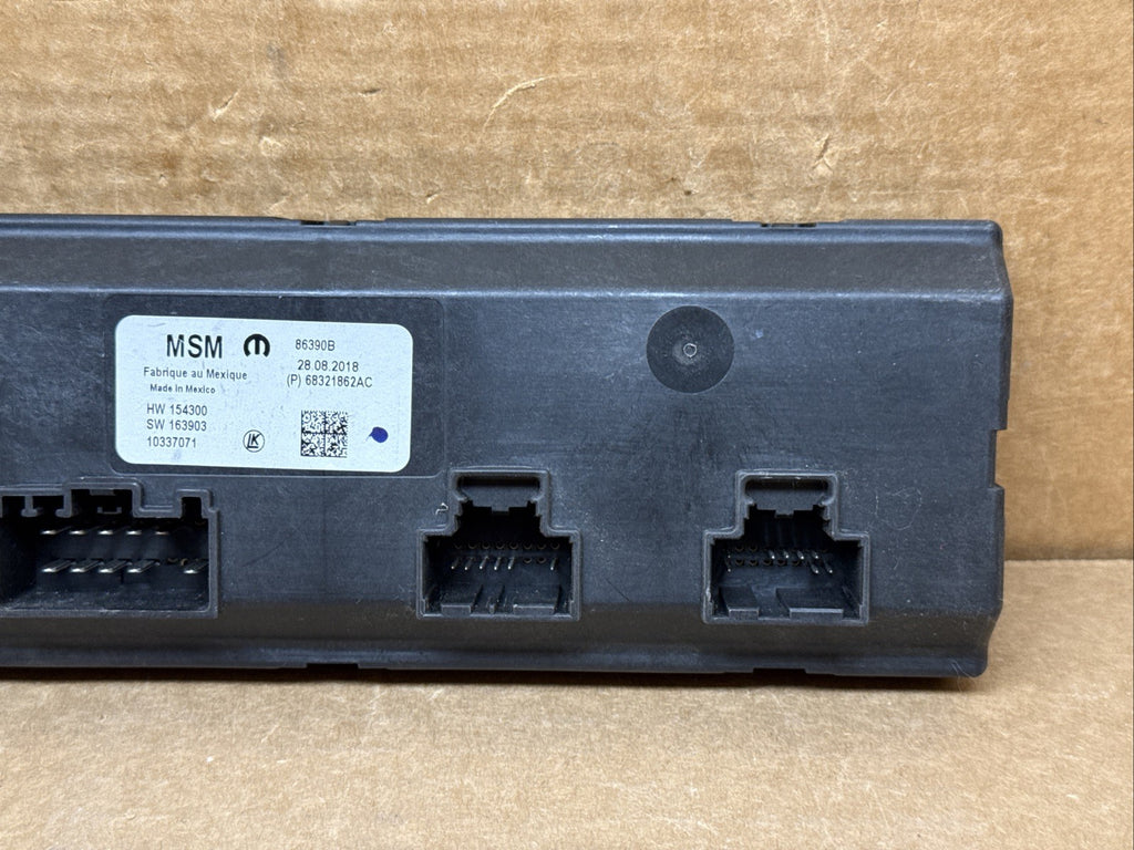 2017 2019 Chrysler Pacifica Front Seat Memory Module 68321862AC2
