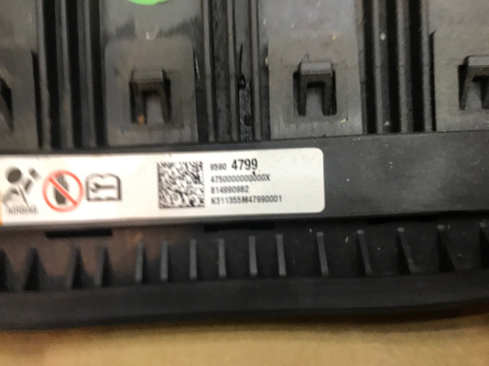 2012 2020 Sonic Front Left Driver Side Knee Lower Air Bag Airbag Black5