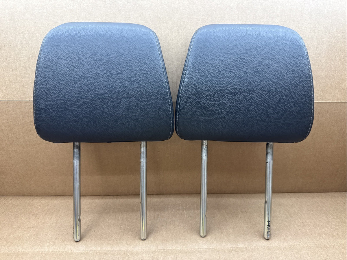2016 2022 Honda Pilot Rear 2nd Row Black Leather Headrest Set Pair OEM0