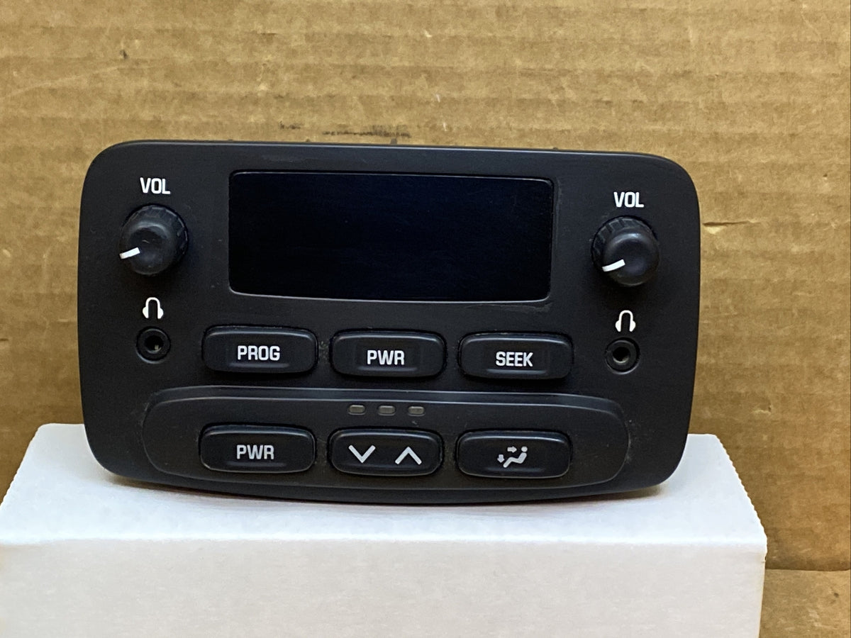02 03 CHEVY TRAILBLAZER GMC ENVOY REAR CLIMATE AUDIO CONTROL ASSEMBLY 151592491