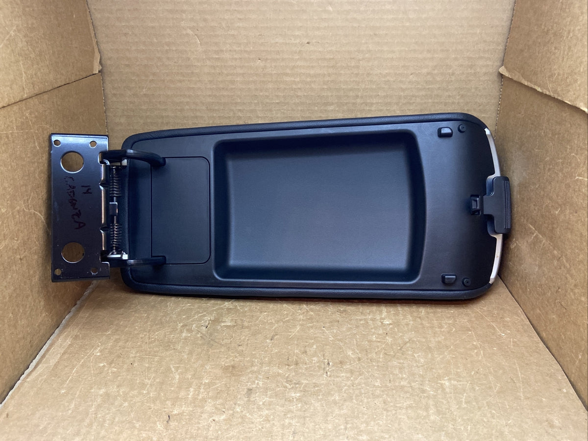 14 16 Kia Cadenza Center Console Lid Cover Top Arm Rest Armrest Leather Black9