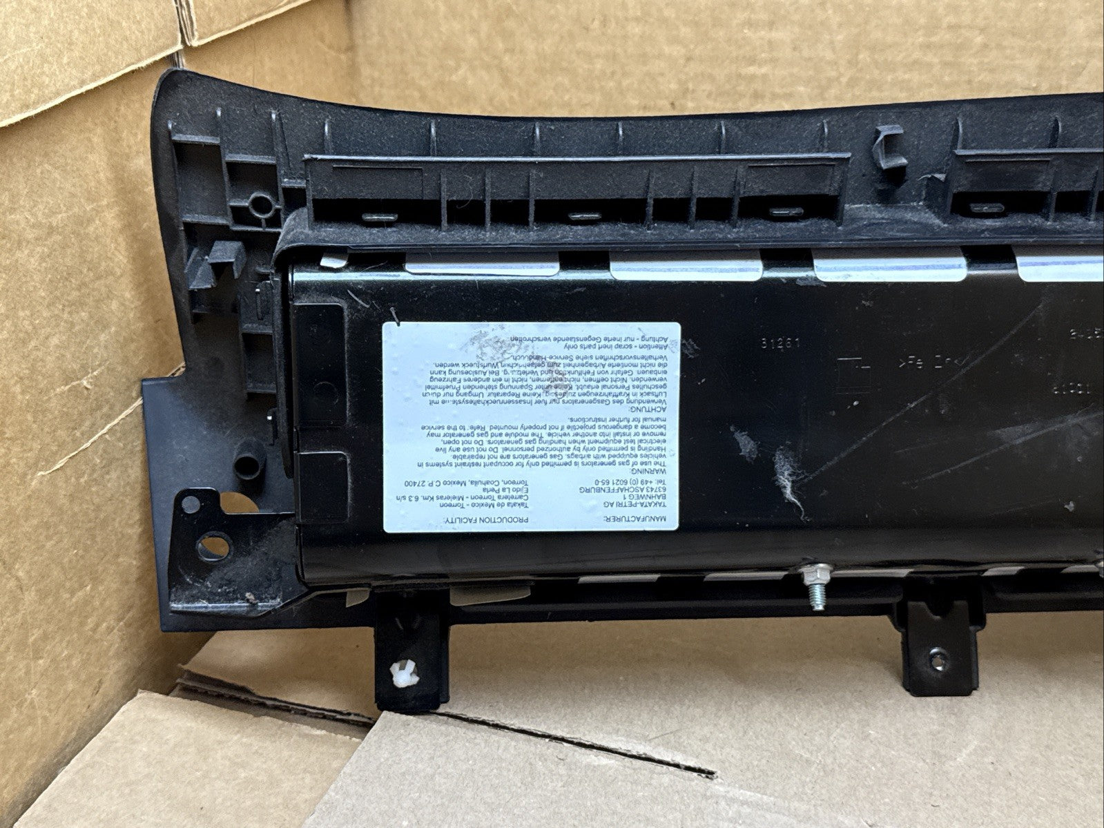 BMW X3 Left Side Driver Knee Lower Air Bag Airbag Black5