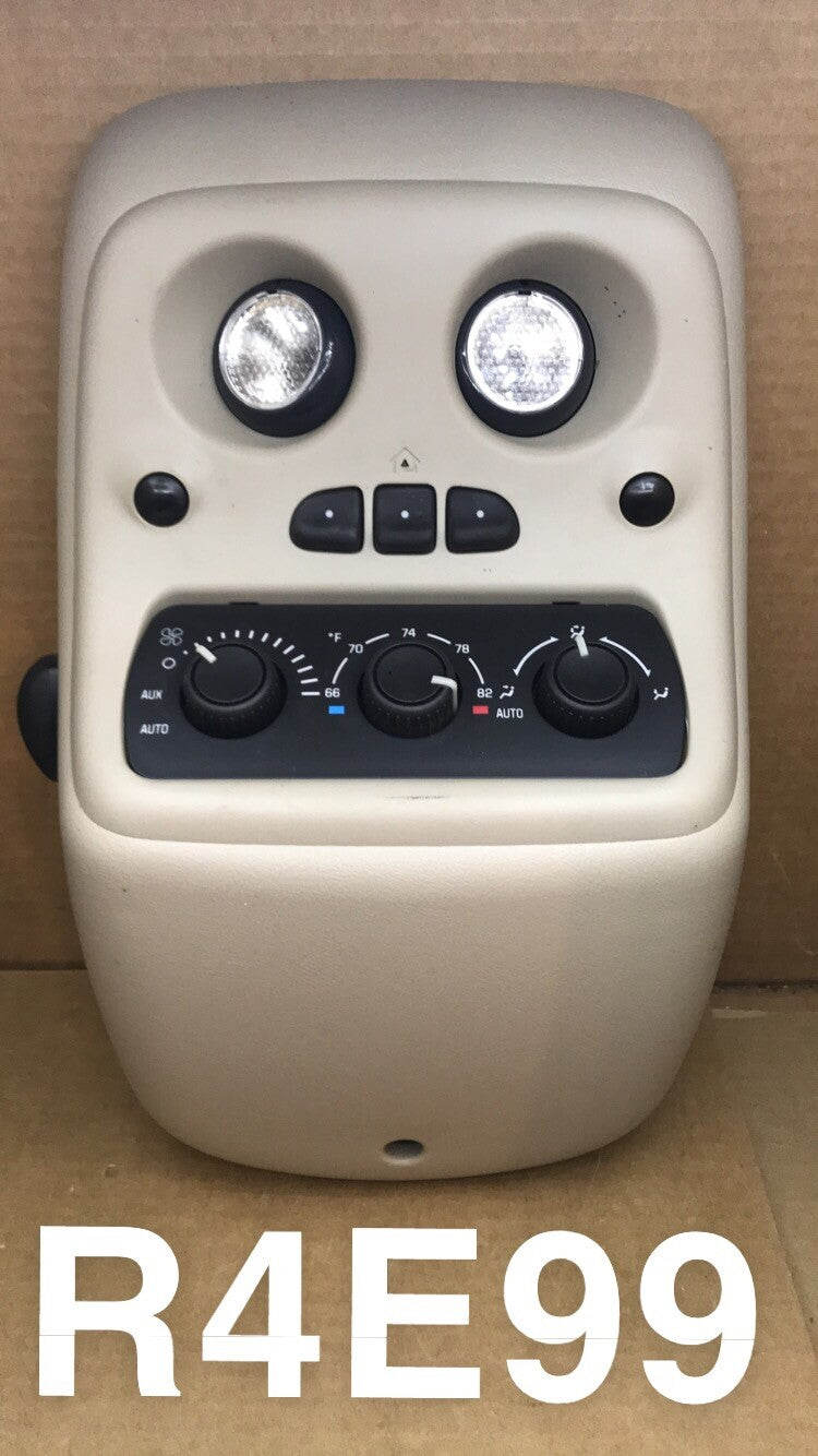 00 06 Chevy GMC Silverado Tahoe Yukon Escalade Overhead Console Homelink Tan0