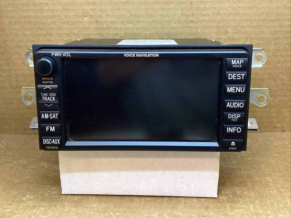09 10 Toyota RAV4 Corolla Matrix Navigation Touch Screen Radio E7019 86120 12C000