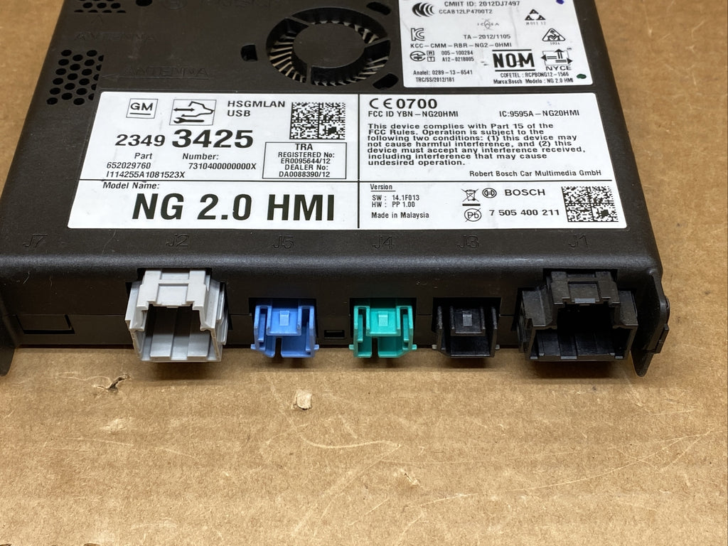 2015 2016 GM HMI Human Machine Interface Control Module 234934259